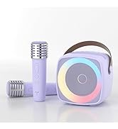 Karaoke Machine for Kids,Speaker Karokee Machine with Bluetoot and 2wireless Microphone for Adult...