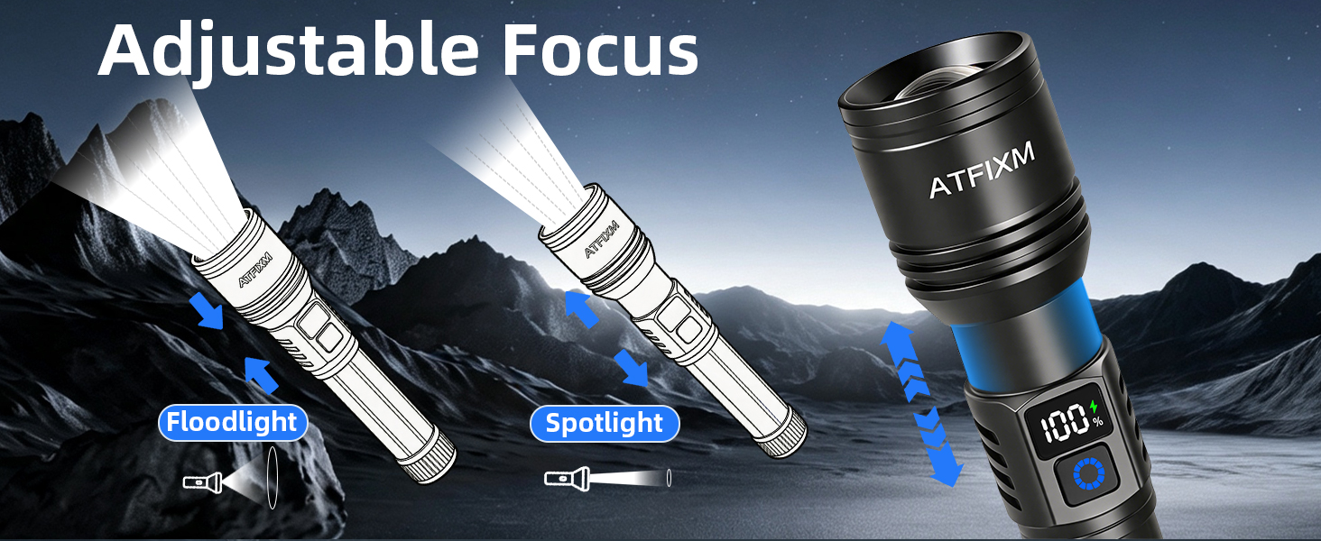 Rechargeable Flashlights High Lumens-4