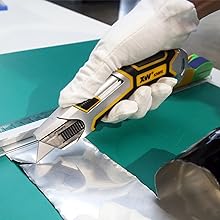 Cutting aluminum sheet