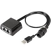 SinLoon RJ45 Network Splitter Adapter, Ethernet Cable Splitter 1 to 2, Cat5, Cat5e, Cat6, Cat7,RJ...