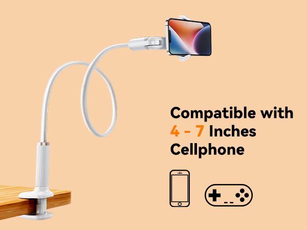lazy phone holder for 4-7 inches cell phone,for iPhone