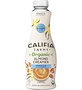 Califia Farms - Organic Vanilla Almond Milk Coffee Creamer, 25.4 Oz, Dairy Free, Plant Based, Veg...