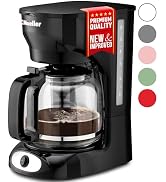 Mueller 12-Cup Drip Coffee Maker - Borosilicate Carafe, Auto-Off, Reusable Filter, Anti-Drip, Kee...