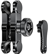 BRCOVAN Anti-Theft Aluminum Alloy Double Socket Arm Compatible with RAM Mounts B Size 1'' Ball Mo...