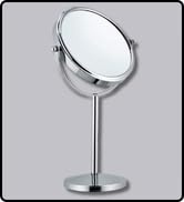 MIRRORVANA 10X Magnifying Makeup Mirror on Round Stand for Tabletop, Bedroom Vanity Desk