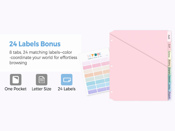 binder dividers with tabs