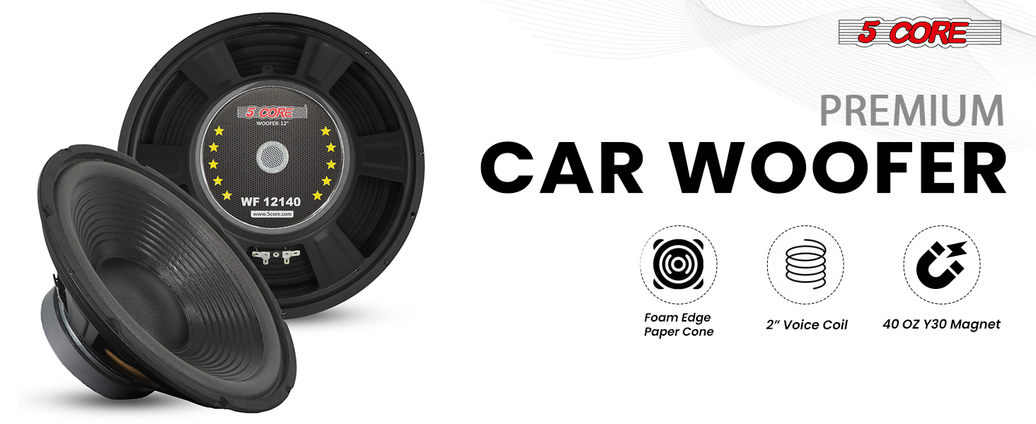 woofer replacement speaker subwoofer repair audio loud bass driver home theater car system