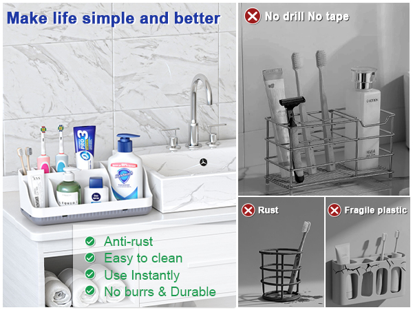 tooth brush holder for bathroom