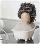 PELEG DESIGN - Soap Opera Sponge Holder for Kitchen Sink Cute &amp; Funny Dish Scrubber Holder Kitche...