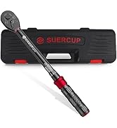 SUERCUP 3/8-Inch Drive Click Torque Wrench - 5-45 Ft-Lb/6.8-61Nm Torque Wrench, Dual-Direction Ad...