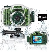 DEKER Kids Camera Underwater Waterproof Camera for Best Christmas Birthday Gifts for Boys Girls A...
