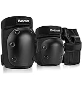 BOSONER Kids/Youth/Adult Knee Pad Elbow Pads Guards Protective Gear Set for Guards Roller Skates ...