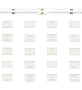 MIWISE 10mm Connectors Kit for 4-Pin RGB COB LED Strip,20Pcs Gapless I-Shaped Connectors,Solderle...