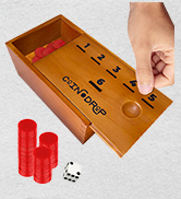 Coin Drop | Simple + Strategic Dice Games for Families with Coins Included for 2-6...