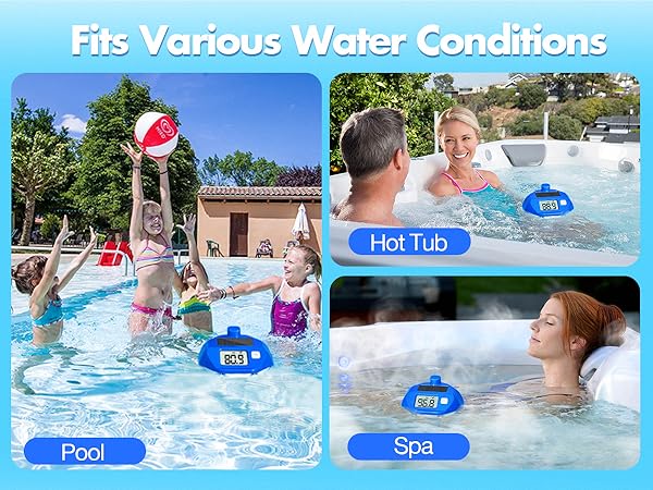 remote pool thermometer wireless pool thermometer floating easy read solar pool thermometer