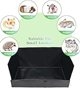 GINIDEAR Guinea Pig Cage Liner, Litter Box &amp;amp; Hay Feedder for Guinea Pig Rabbits ...