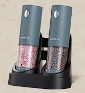 Salt and Pepper Grinders with Charging Base