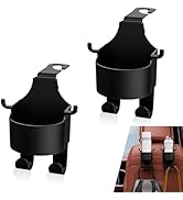 AWGUKA 2 PCS Car Seat Headrest Hook Cup Holder, Hands-Free Portable Hanging Seat Headrest Backres...