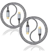 USB C to USB C Cable, USB C 3.2 Gen 2 Cable 6FT-2pack, 4K USB C to USB C Monitor Cable, 20Gbps Hi...