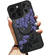 OOK Case for iPhone 14 Pro 6.1 Inch (Compatible with MagSafe) Floral Flowers Design Translucent P...
