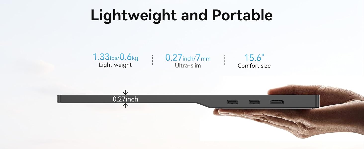 BENFEI Portable Monitor 15.6&amp;#39;