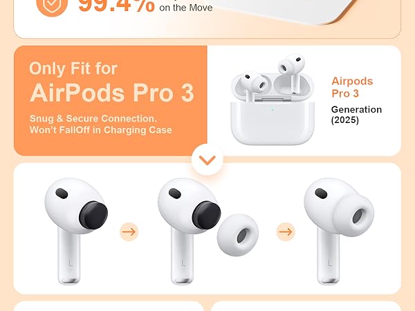 replacement ear tips for airpods pro 3