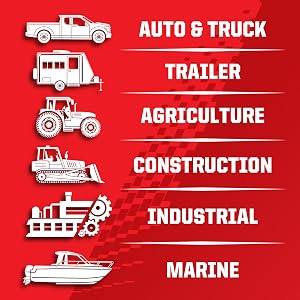 Auto Truck Trailer Agriculture Construction Industrial Marine Applications Uses