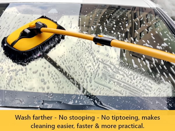 truck washing brush with long handle