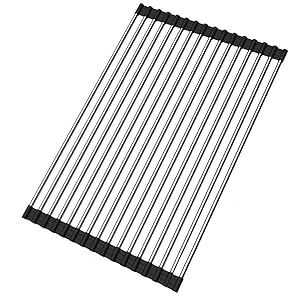 Roll Up Dish Drying Rack Over Sink