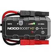 NOCO Boost HD GB70 2000 Amp 12-Volt UltraSafe Lithium Jump Starter Box, Car Battery Booster Pack,...