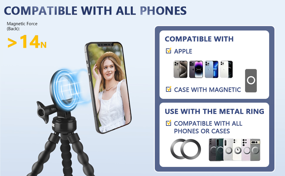 Magnetic Flexible Tripod for iPhone