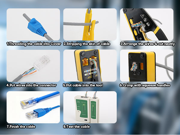 Prowin Pass Through RJ45 Crimper Kit 