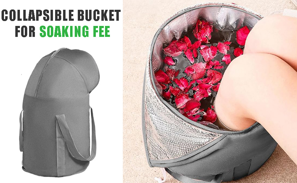 Collapsible Bucket for Soaking Feet