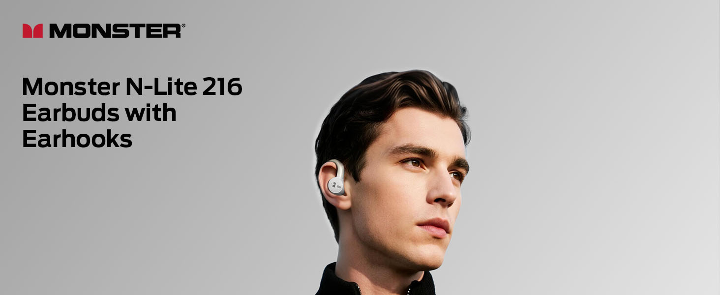 Monster N-Lite 216 Earbuds with Earhooks
