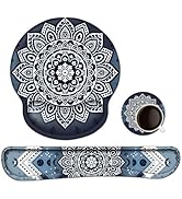 Lauspuck Keyboard Wrist Rest, Ergonomic Mouse Pad Wrist Support, Memory Foam Wrist Rest, Anti-Sli...