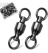 9KM DWLIFE Ball Bearing Swivels Copper Stainless Steel Solid Welded Ring Black Nickel High Streng...