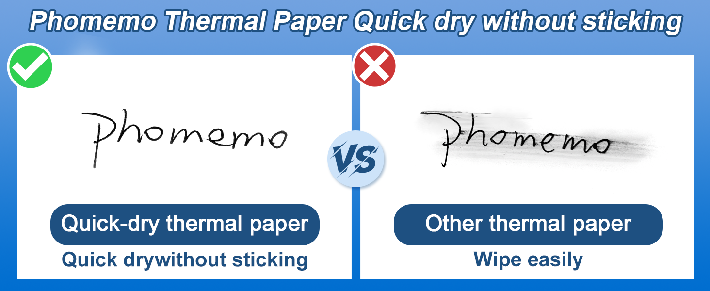 Dry quickly thermal printer paper 8.5 x 11