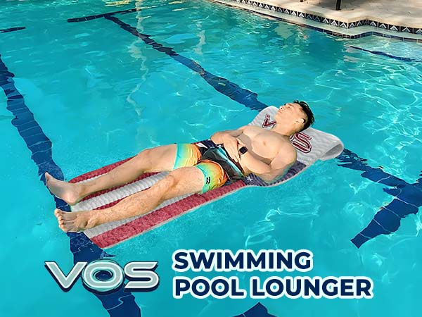 Adult pool float, foam lounger, ultra buoyant, swimming mat for lakes, beaches, water parks.