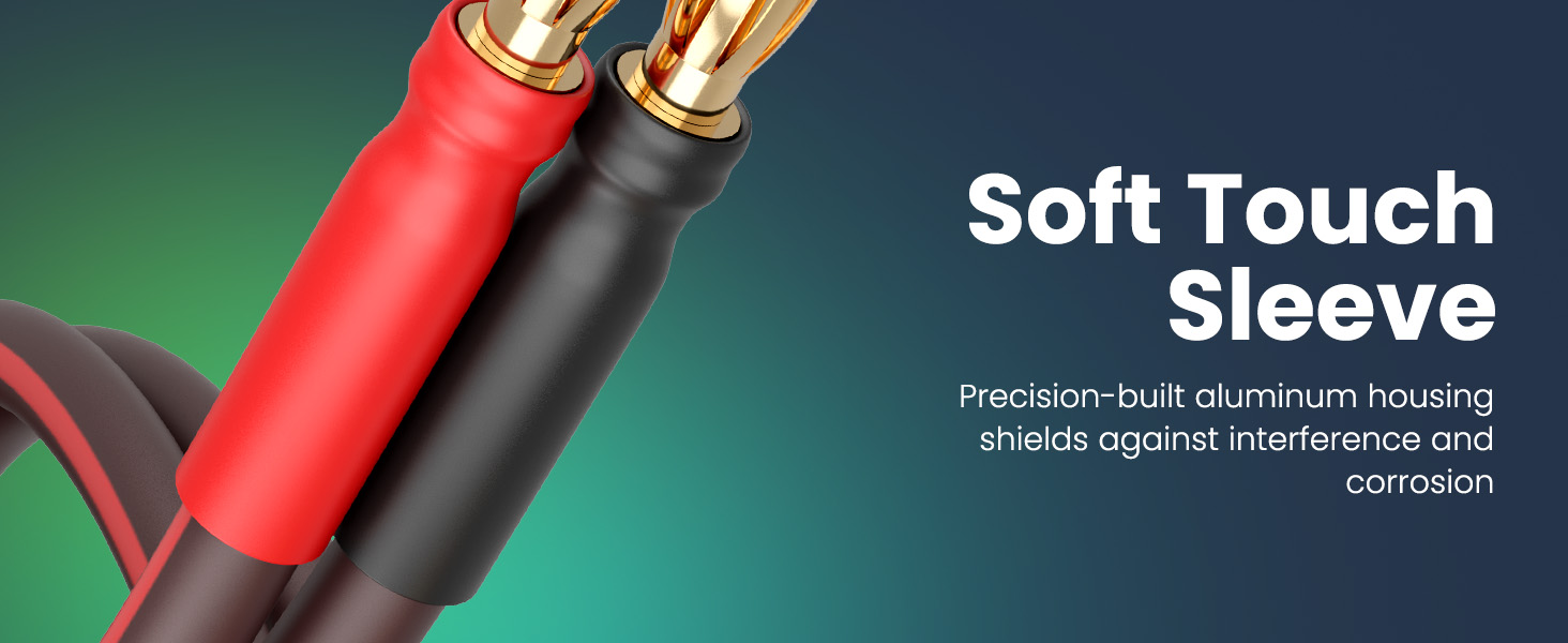 Soft Touch Sleeve precision-built aluminum housing shields against interference and corrosion