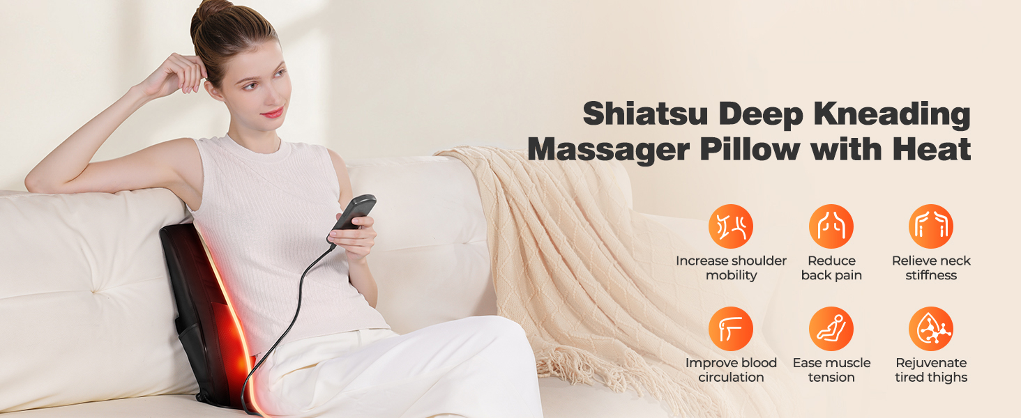 Shiatsu Neck Massager with Heat