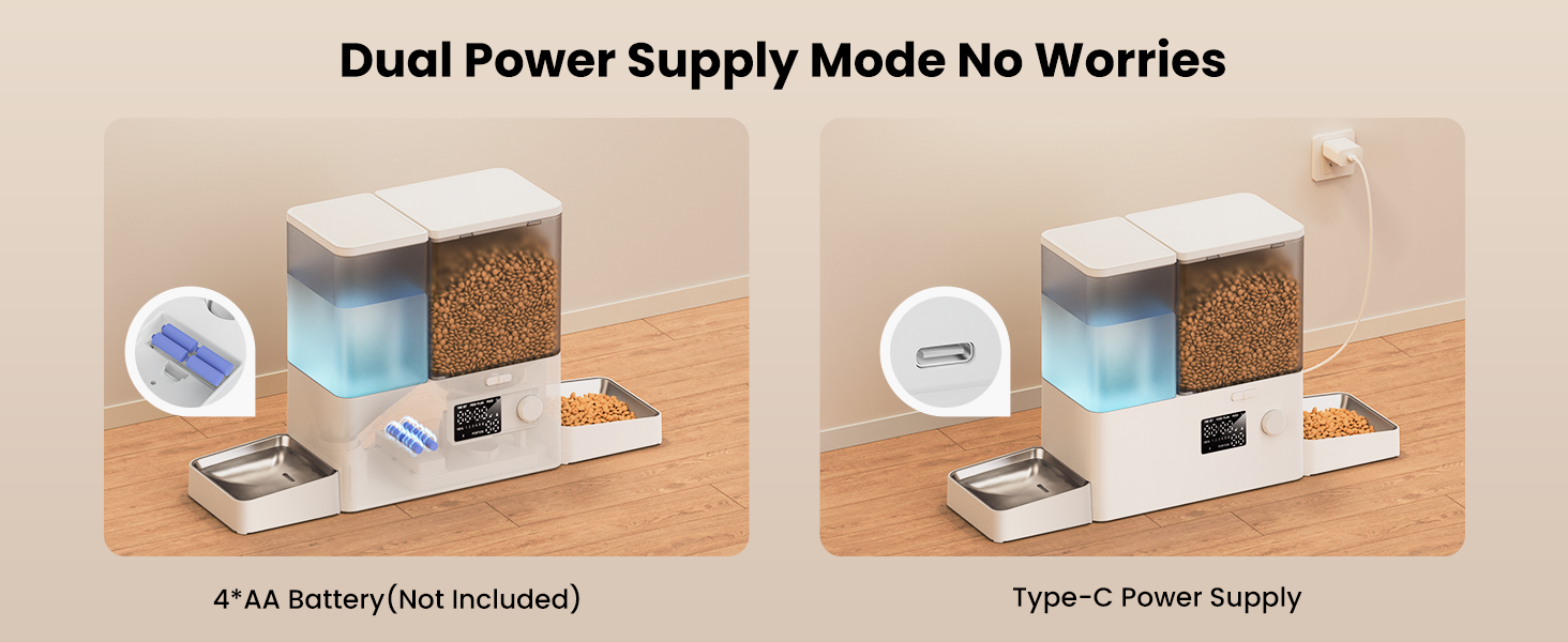 Automatic Cat Feeder and Water Dispenser