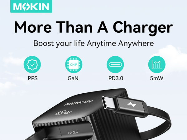 Mokin retractable charger