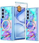 Meshine for Galaxy Z Fold 7 Case,[Compatible with MagSafe][Hinge Protection][Built-in Screen Prot...