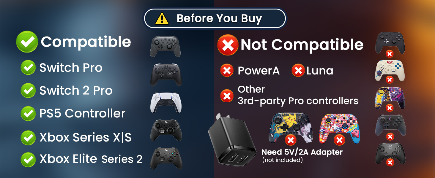 nintendo switch pro controller charger