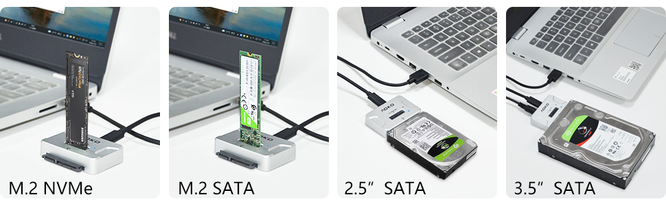Wide compatibility with multiple hard drive sizes