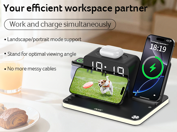 acer 7-in-1 Wireless Charging Station