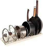 Expandable Pot and Pan Organizers Rack,Pot Lid Organizers,Pot racks,Pot holder,Stainless steel Ad...