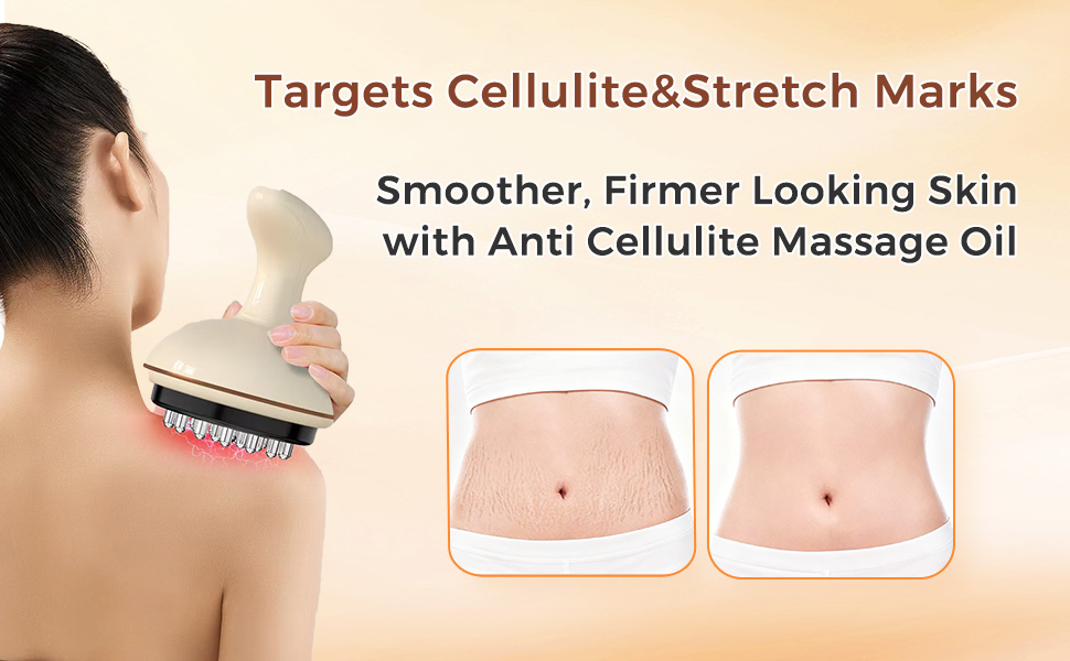 Handheld Massager with Heat, Portable and Easy-to-Use for Legs, Arms, and Belly