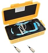 WSOLDMA Fiber Optic OTDR Launch Cable Box, FTTH Test Tool, OM4 Multimode, Dead Zone Eliminator