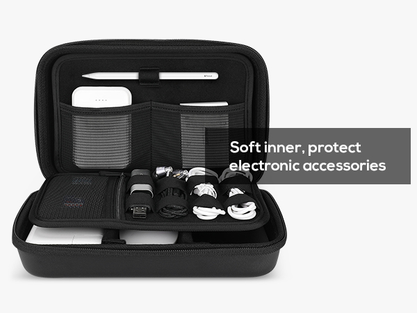 ProCase Hard Travel Electronic Organizer Case